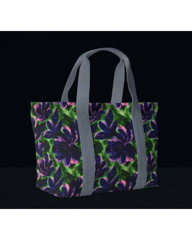 Navy bloom 02 – Marineblau und Rosa | Mamidu