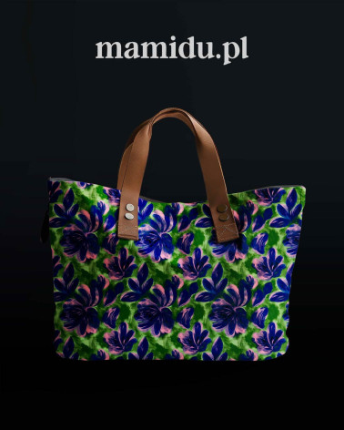 Navy bloom 02 – Marineblau und Rosa | Mamidu