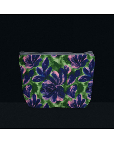 Navy bloom 02 – Marineblau und Rosa | Mamidu