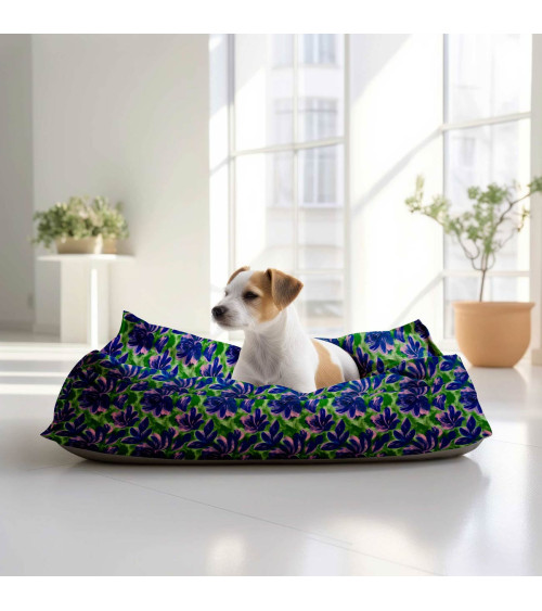 Navy bloom 02 – Marineblau und Rosa | Mamidu