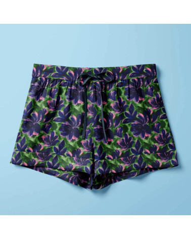 Navy bloom 02 – Marineblau und Rosa | Mamidu