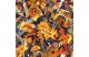 Polyester  Autumnal flowers 5
