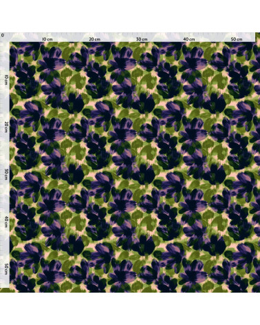Navy bloom 04 – gemalte marineblaue Blüten | Mamidu