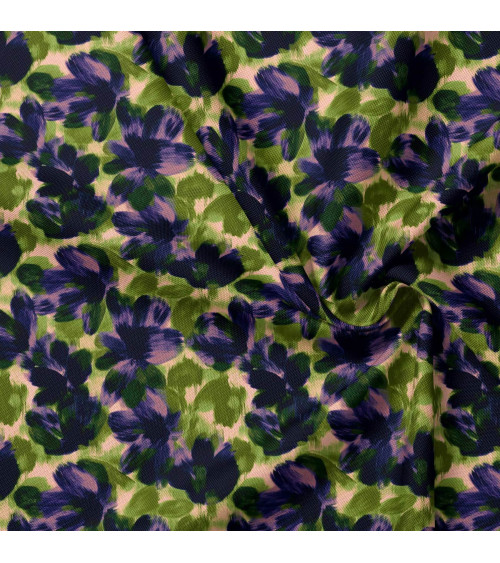 Navy bloom 04 – gemalte marineblaue Blüten | Mamidu