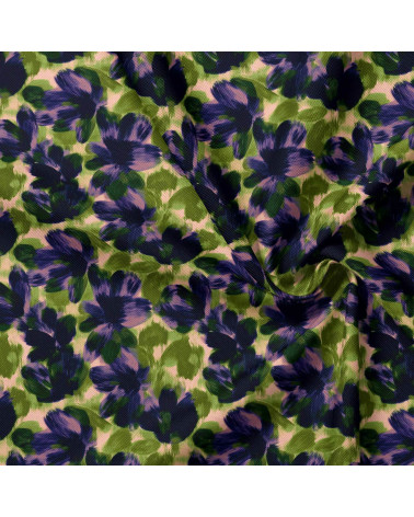 Navy bloom 04 – gemalte marineblaue Blüten | Mamidu