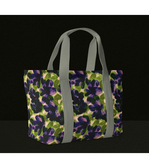 Navy bloom 04 – gemalte marineblaue Blüten | Mamidu