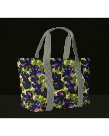Navy bloom 04 – gemalte marineblaue Blüten | Mamidu