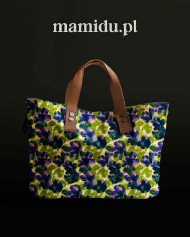 Navy bloom 04 – gemalte marineblaue Blüten | Mamidu