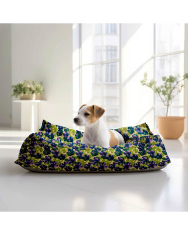 Navy bloom 04 – gemalte marineblaue Blüten | Mamidu