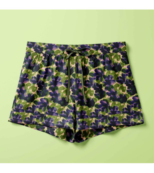 Navy bloom 04 – gemalte marineblaue Blüten | Mamidu
