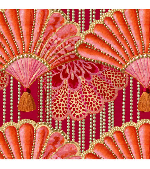 Pearl fans 01 – art deco fan fabric | Mamidu