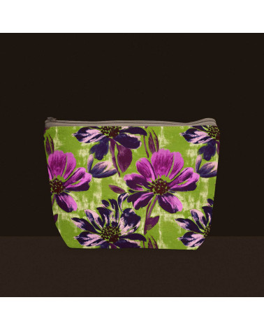 Purple bloom 02 – purple floral on lime | Mamidu