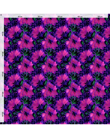 Purple bloom 03 – purple floral fabric | Mamidu