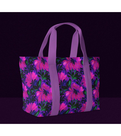 Purple bloom 03 – purple floral fabric | Mamidu