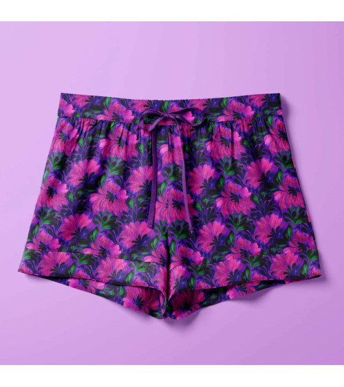 Purple bloom 03 – purple floral fabric | Mamidu