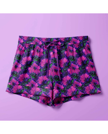 Purple bloom 03 – purple floral fabric | Mamidu