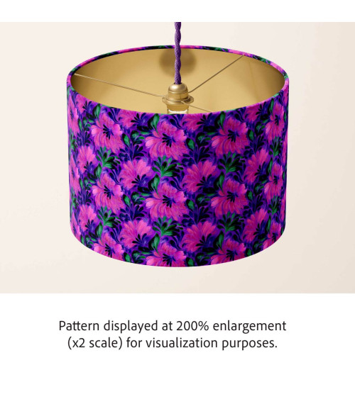 Purple bloom 03 – purple floral fabric | Mamidu