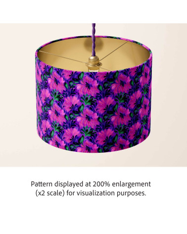 Purple bloom 03 – purple floral fabric | Mamidu