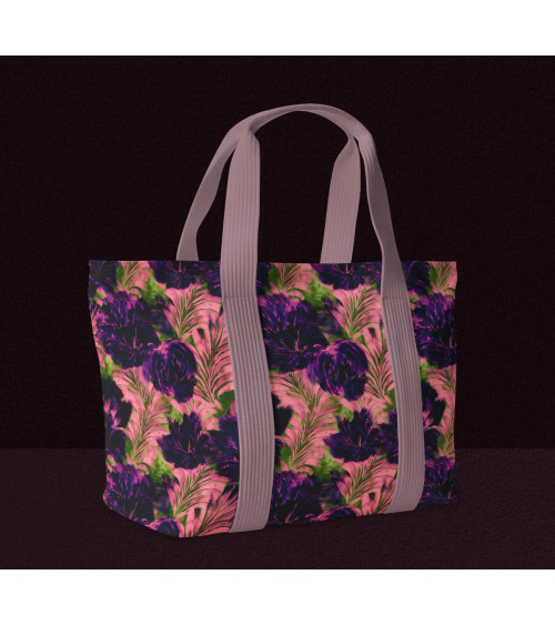 Purple bloom 07 – rosa Blüten mit Farnen | Mamidu