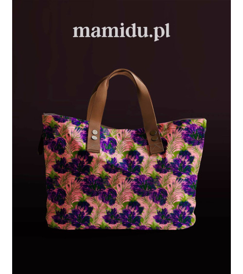 Purple bloom 07 – rosa Blüten mit Farnen | Mamidu