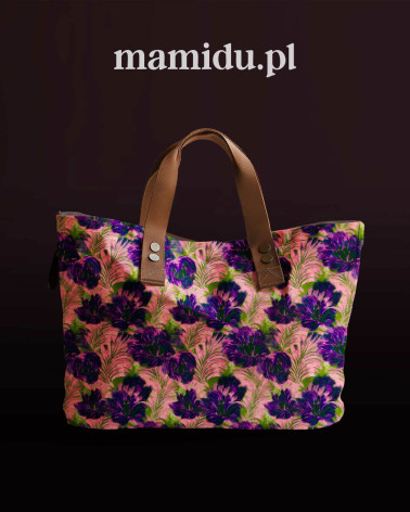 Purple bloom 07 – rosa Blüten mit Farnen | Mamidu