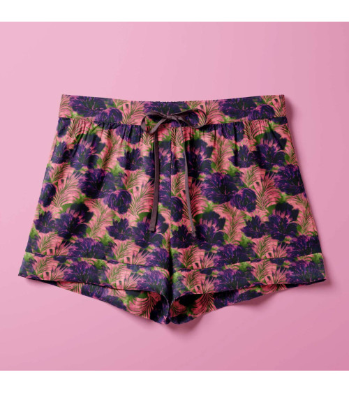 Purple bloom 07 – rosa Blüten mit Farnen | Mamidu