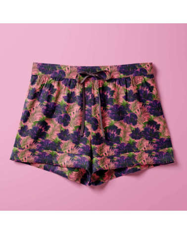 Purple bloom 07 – rosa Blüten mit Farnen | Mamidu