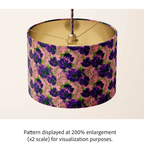 Purple bloom 07 – rosa Blüten mit Farnen | Mamidu