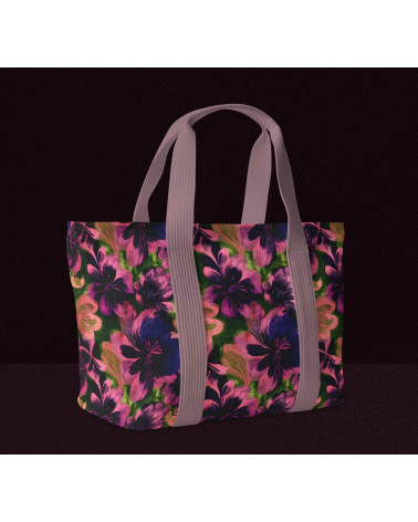Purple bloom 08 – ciemne kwiaty na oliwce | Mamidu