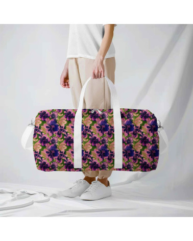 Purple bloom 08 – ciemne kwiaty na oliwce | Mamidu