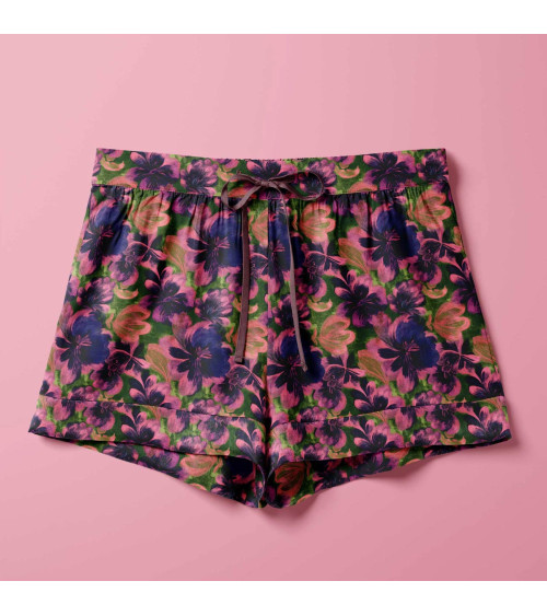 Purple bloom 08 – ciemne kwiaty na oliwce | Mamidu