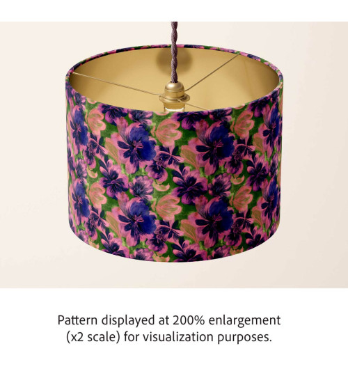 Purple bloom 08 – ciemne kwiaty na oliwce | Mamidu