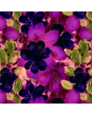 Purple bloom 09 – verwischte violette Blüten | Mamidu