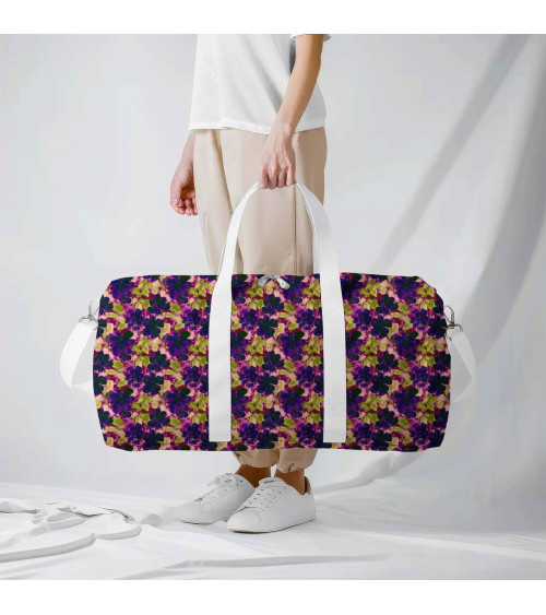 Purple bloom 10 – plum floral fabric | Mamidu