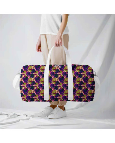 Purple bloom 10 – plum floral fabric | Mamidu