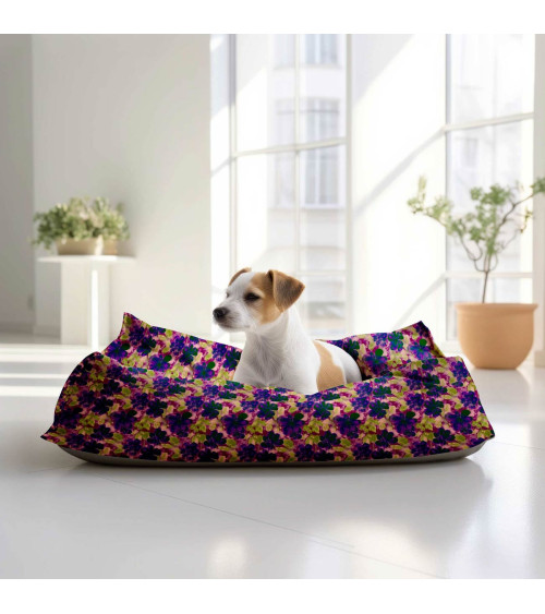 Purple bloom 10 – plum floral fabric | Mamidu