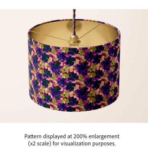 Purple bloom 10 – plum floral fabric | Mamidu