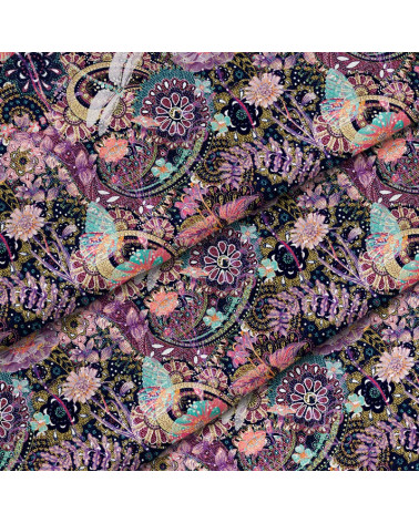 Polyester  Autumn dragonflies 3