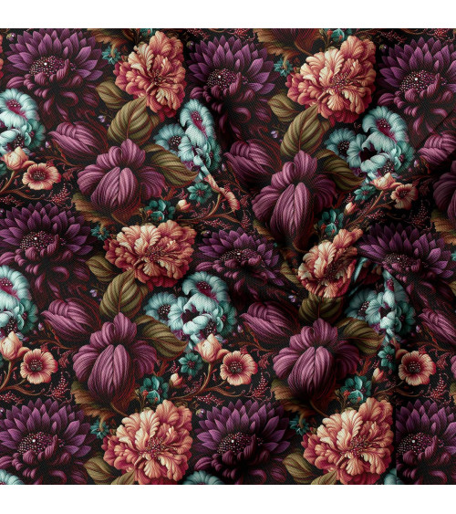 Velvet bloom 03 – Strauß in Mint und Bordeaux | Mamidu
