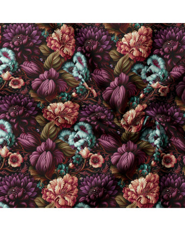 Velvet bloom 03 – Strauß in Mint und Bordeaux | Mamidu