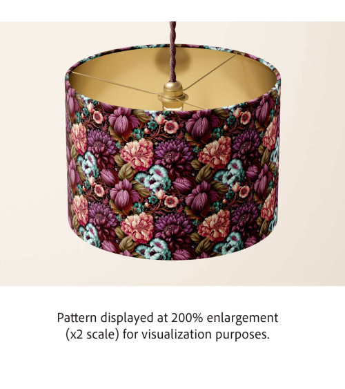 Velvet bloom 03 – Strauß in Mint und Bordeaux | Mamidu