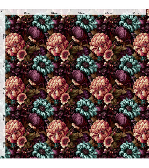 Velvet bloom 04 – ciemne piwonie i dalie | Mamidu