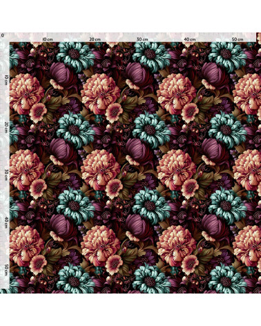 Velvet bloom 04 – ciemne piwonie i dalie | Mamidu