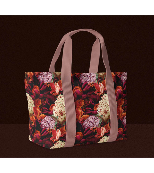 Velvet bloom 06 – red bouquet fabric | Mamidu