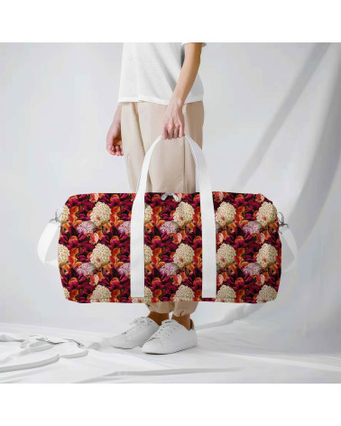 Velvet bloom 06 – red bouquet fabric | Mamidu