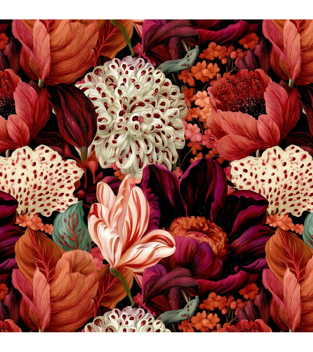 Velvet bloom 07 – cream coral bouquet | Mamidu