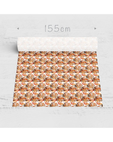 Polyester  Herbstblätter getrennt auf Weiß