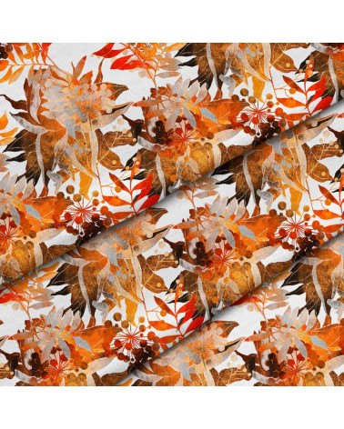 Polyester  Herbstblätter getrennt auf Weiß