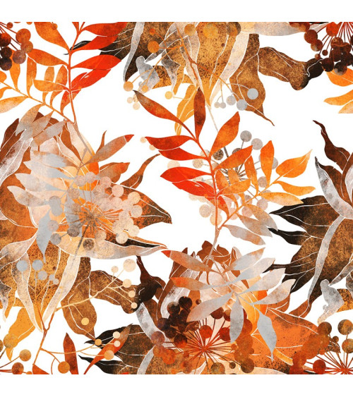 Polyester  Herbstblätter getrennt auf Weiß