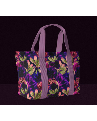 Violet leopard 02 – panterka i kwiaty | Mamidu